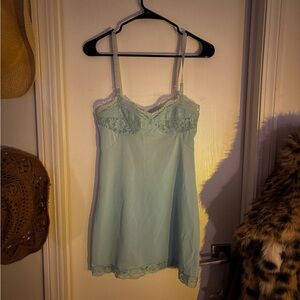 Vintage Baby Blue Gossard Artemis Slip Lingerie Dress
